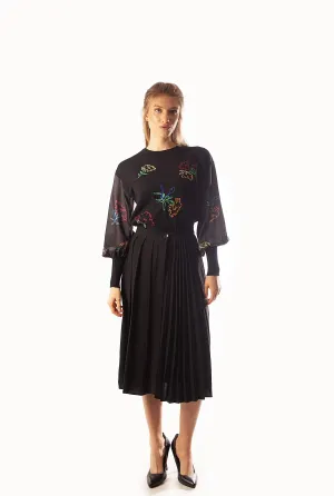 28" Multi Pleated Skirt