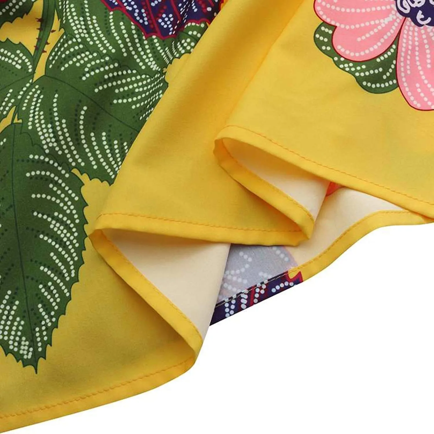 Long Skirts for Women Elastic High Waist Boho Skirt Vintage Floral Print A Line Ankle Length Maxi Skirts with Pockets