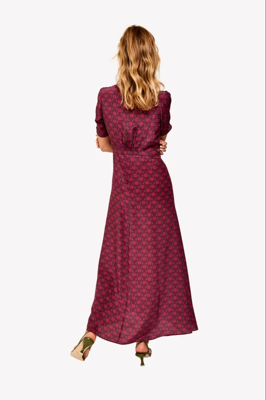 LOULOU DAMOUR Women's Priscila Faro Print Midi Dress