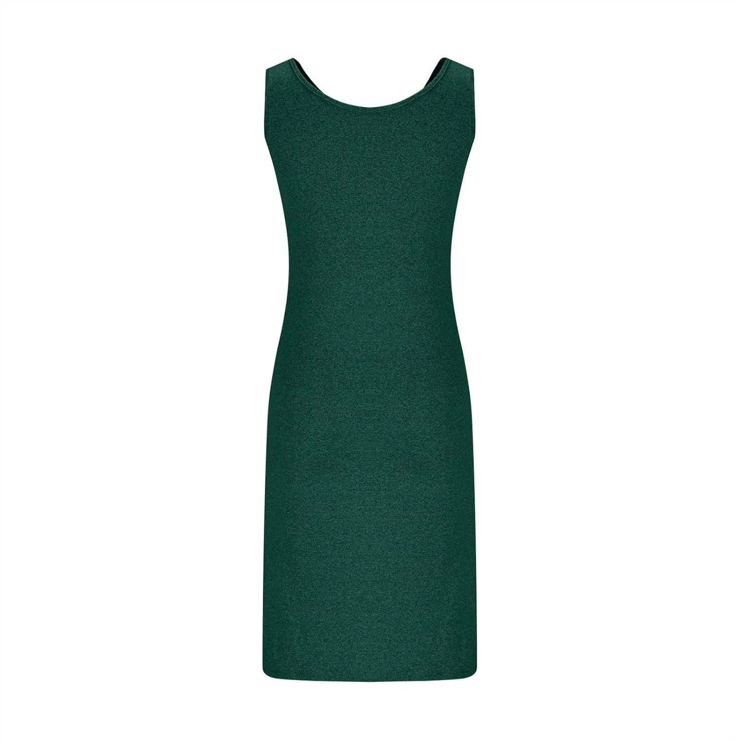 Women's Sundress Fashion Crewneck Sleeveless Slim Dresses Summer Trendy Solid Color Going Out Party Dress