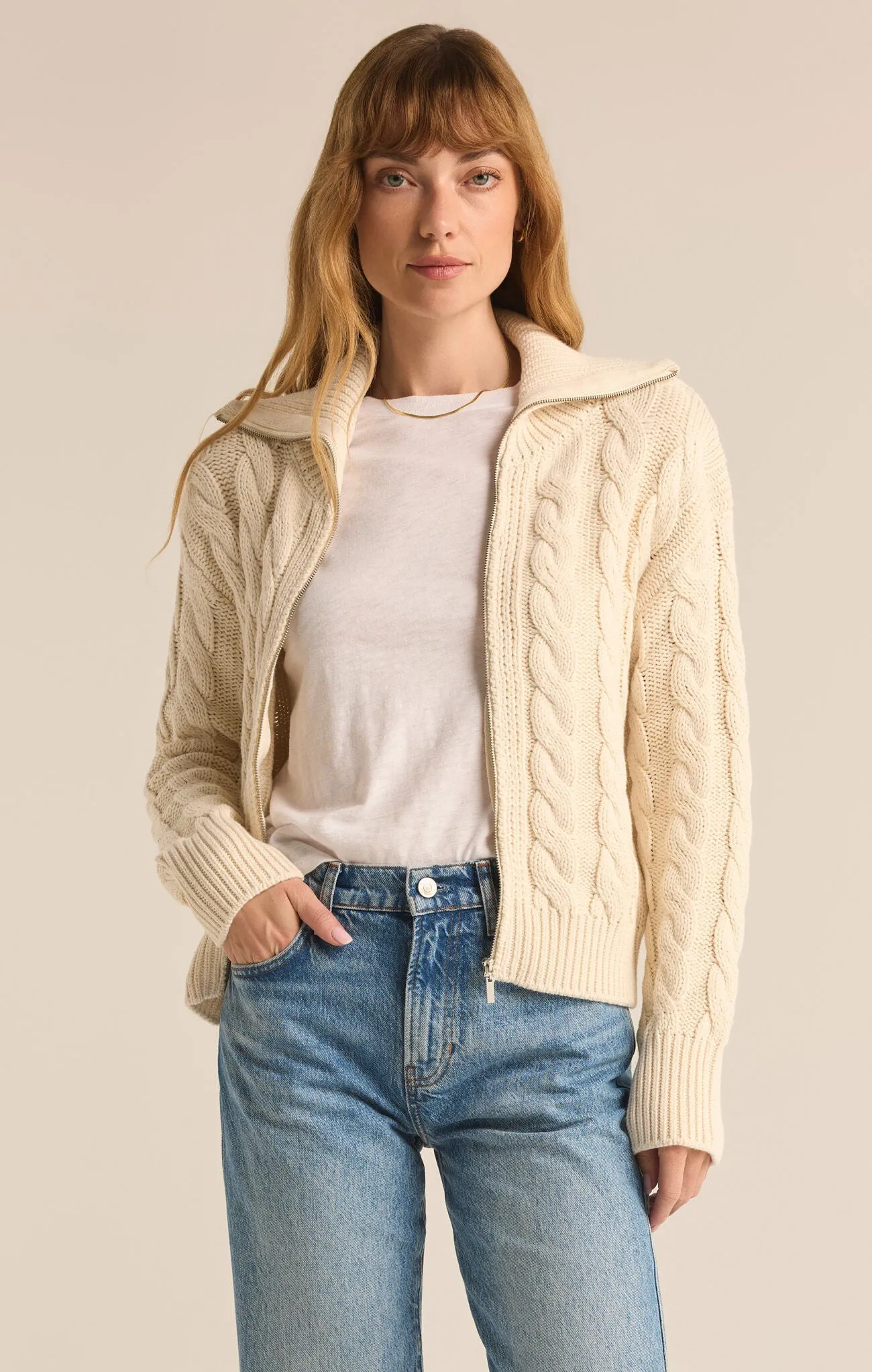 Z SUPPLY Hemingway Cable Cardigan