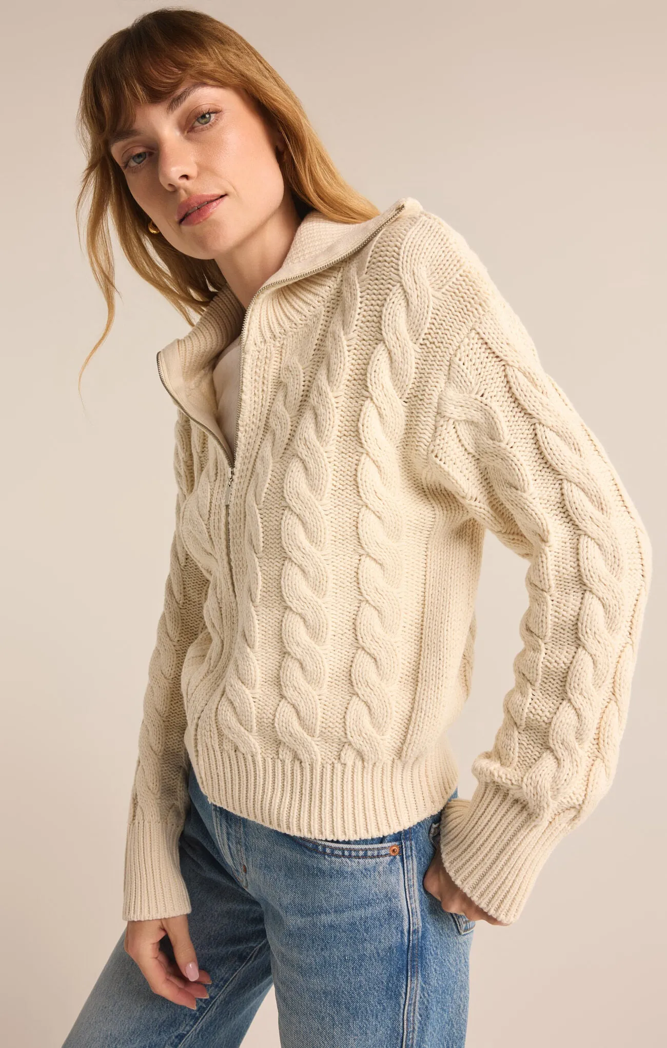 Z SUPPLY Hemingway Cable Cardigan